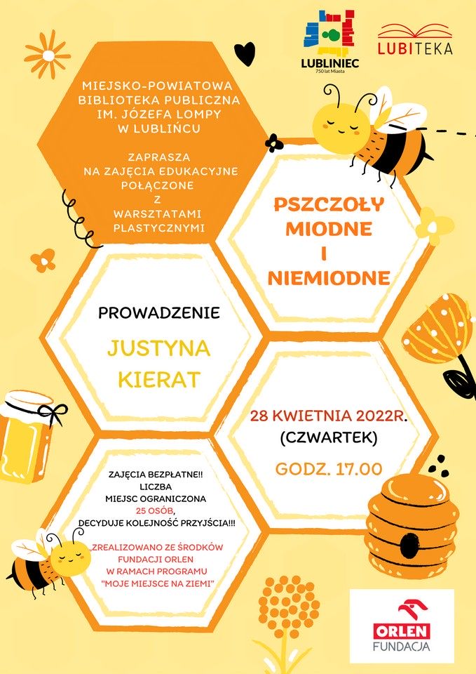 plakat: Miejsko-Powiatowa Biblioteka Publiczna w Lublińcu