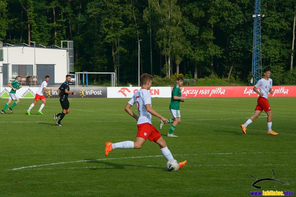 Mecz towarzyski Polska - Irlandia Północna U16 w Lublińcu (23.08.2022r.)