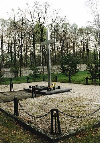 Mogiła zbiorowa wojenna 194 dzieci, ofiar eksperymentu przeprowadzonego przez hitlerowców w latach 1942-44 w szpitalu dla nerwowo i psychicznie chorych w Lublińcu, cmentarz przy Zakładzie Neuropsy-chiatrycznym