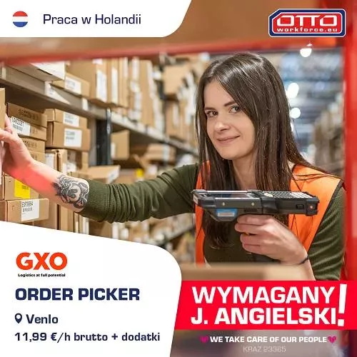 Magazyn GXO nowa lokalizacja w NL |Praca pon-pt!
