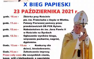 Jubileuszowy X Bieg Papieski pod patronatem Starosty Lublinieckiego