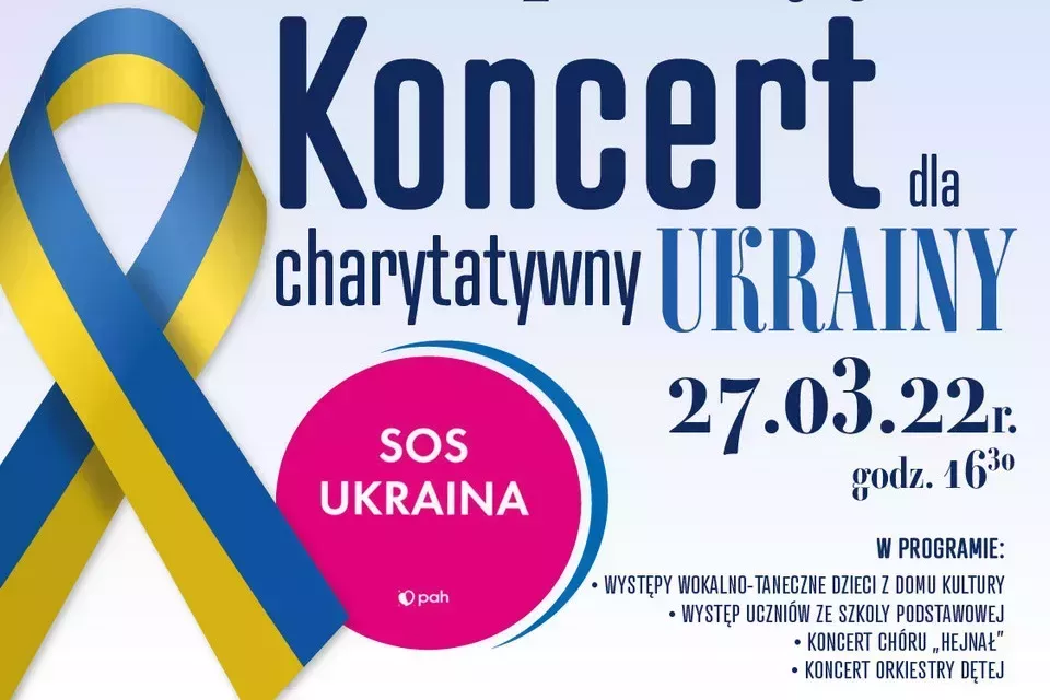 Koncert charytatywny dla Ukrainy w Strzebiniu
