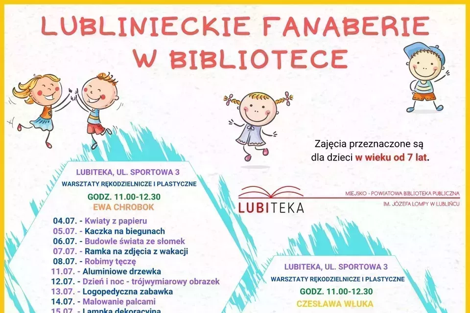 Lublinieckie fanaberie w bibliotece – wakacje z Lubiteką