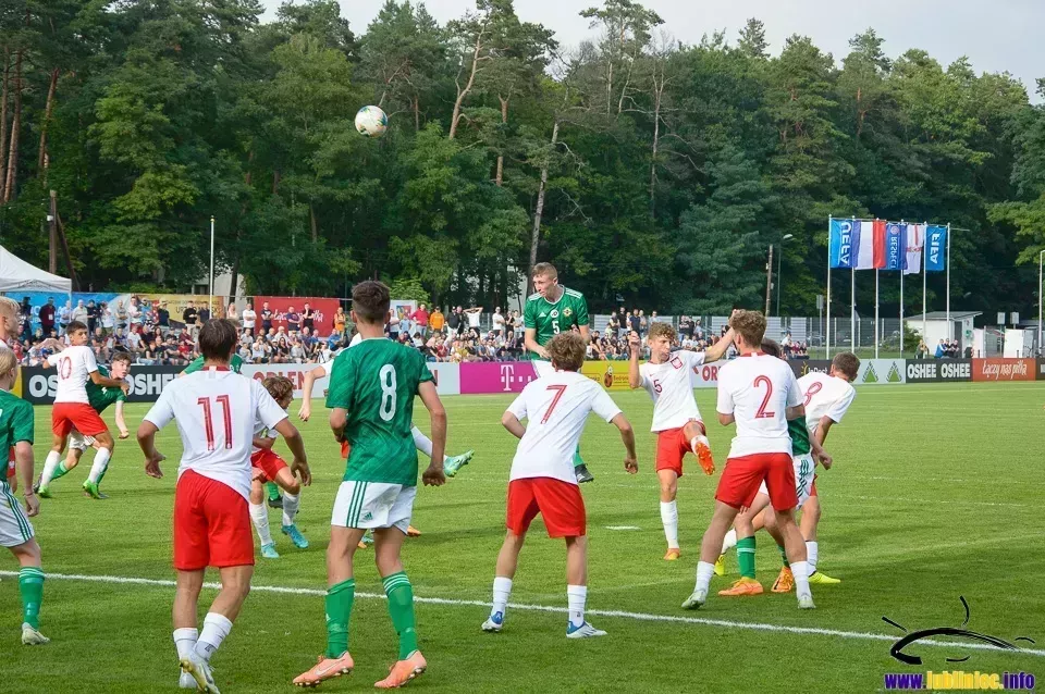 Mecz Polska – Irlandia Północna U16 w Lublińcu. Pierwszy mecz [ZDJĘCIA]