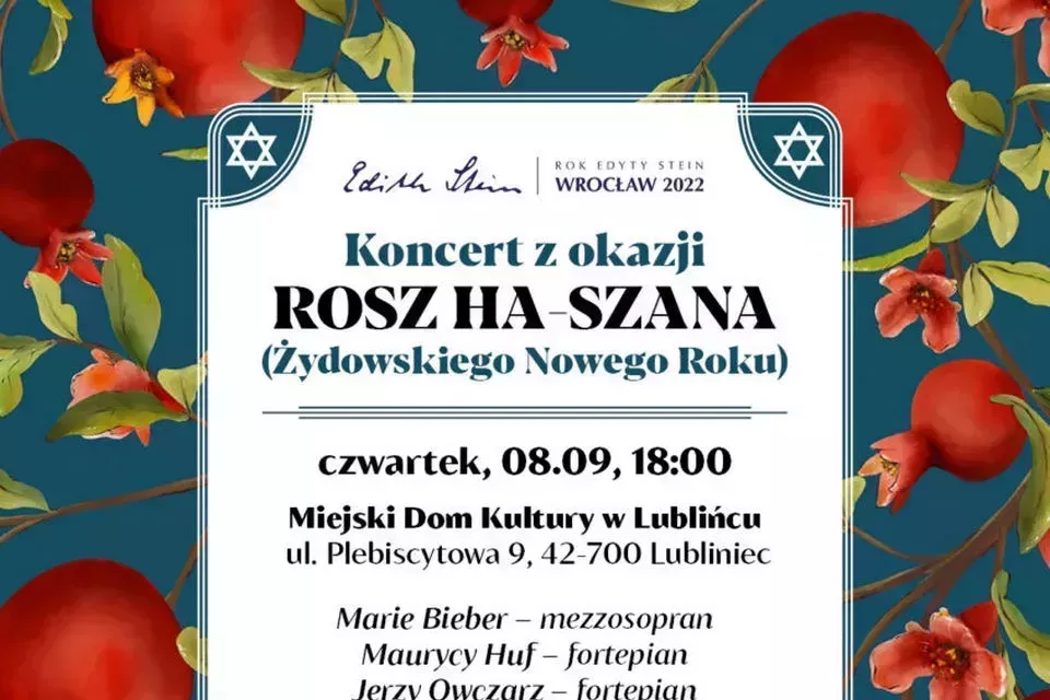Koncert z okazji Rosz ha-Szana (żydowskiego nowego roku) w MDK Lubliniec