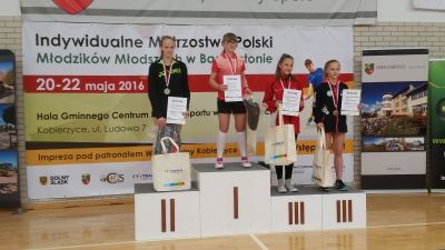 Zawodniczka STB Energii Lubliniec podwójną medalistką Mistrzostw Polski w Badmintonie 